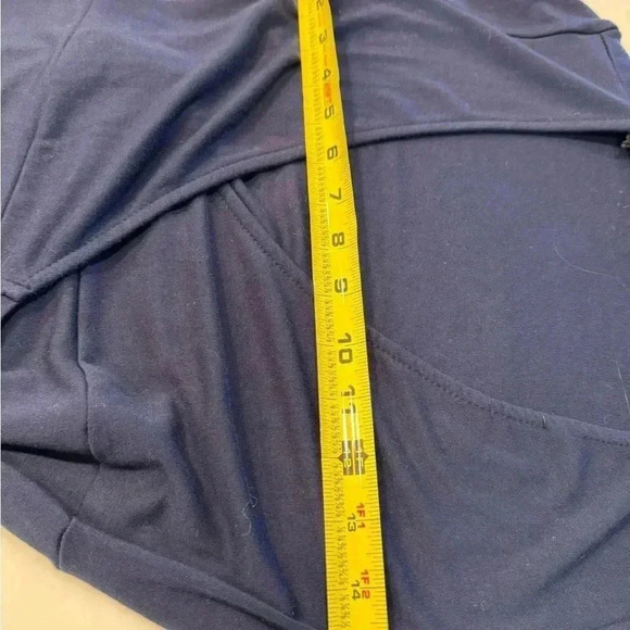 Lulus navy blue maxi wrap dress with tie. Short sleeves size small. - Picture 5 of 6